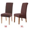 1pcs Polar Fleece Chair Cover Stretch XL Size Long Back Chair Covers Seat Covers With Back For Wedding Dining Room Chairs For Kitchen