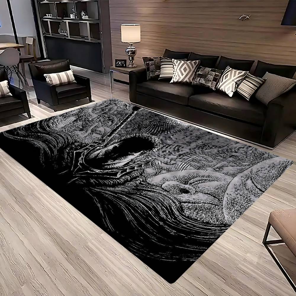 BERSERK Door Mat Washable Non-Slip Living Room Sofa Chairs Area Mat Kitchen Doormat Area Rug