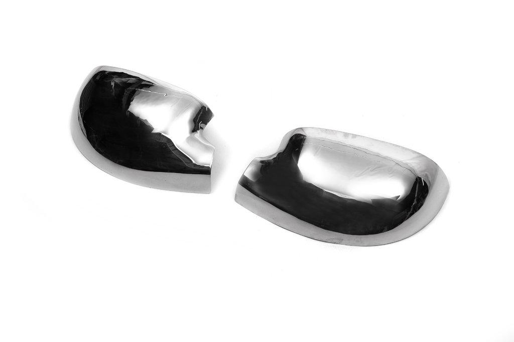 Mirror Covers Top (2 Pcs, Stainless Steel) for Dacia Logan I 2005-2008