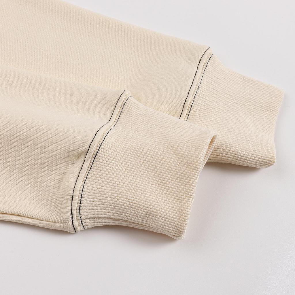 AMI 2025 Autumn and Winter New Letter Embroidery High-quality Cotton Men Hooded Sweatshirt
