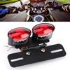 LED Bremsrücklicht Universal Retro Doppel Oval Blinker Kennzeichenleuchte Motorrad Umbau