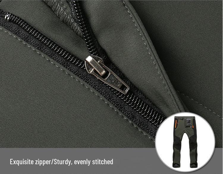 Pantaloni Softshell Unisex pentru Exterior, Rezistenți la Vânt, Călduroși, pentru Drumeții - Impermeabili, Respirabili, cu Fleece, pentru Toamnă și Iarnă