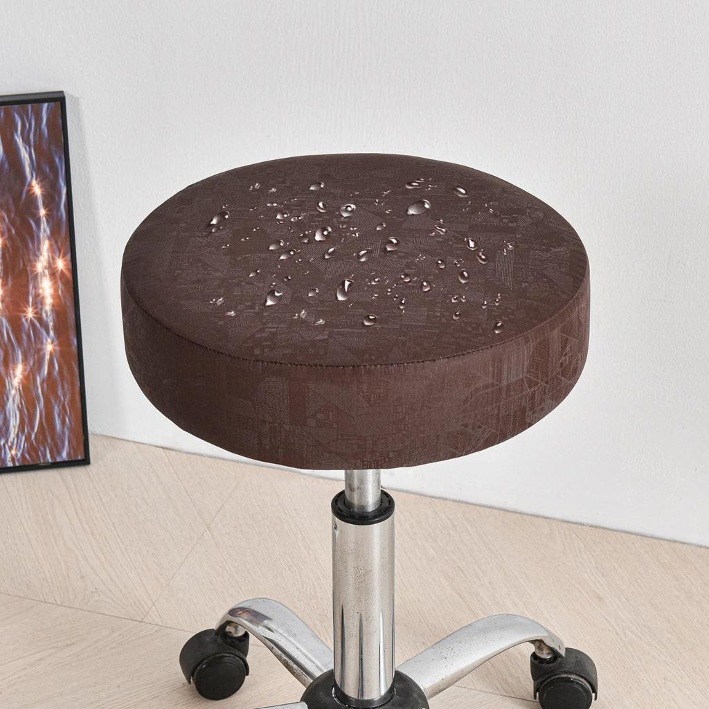 Waterproof Round PU Leather Chair Seat Cover for Dining Chairs, Hotels, and Home Use