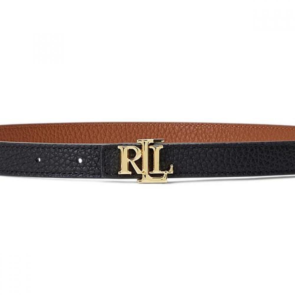 Lauren Ralph Lauren Logo Reversible Leather Skinny Belt  Walrblt0f320128999 