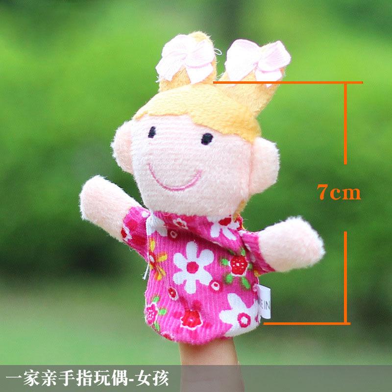 Mini Grandparents Christmas Fruit Soft Plush Finger Puppet Cartoon Hand Puppet Infant Baby Educational Story Role Play Toy