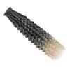 10pcs/lot Crochet Hair Afro Braiding Hair Extension 24Inch Crochet Box Braids Straight To Curly Ends Hair Synthetic Black Braids For Women