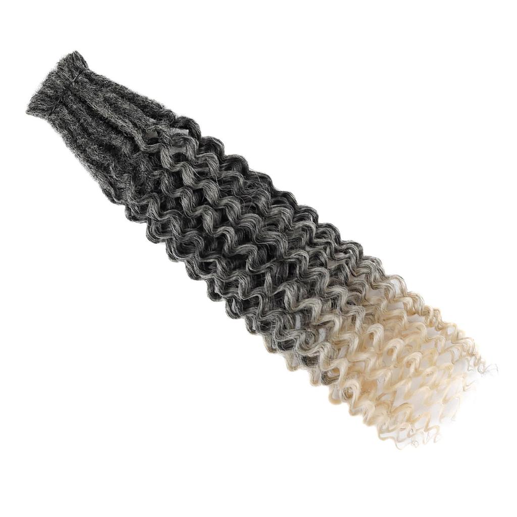 10pcs/lot Crochet Hair Afro Braiding Hair Extension 24Inch Crochet Box Braids Straight To Curly Ends Hair Synthetic Black Braids For Women