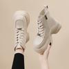 New autumn and winter Martin boots women's thick-soled inner height increase waterproof table muffin high-top simple and comfortable versatile