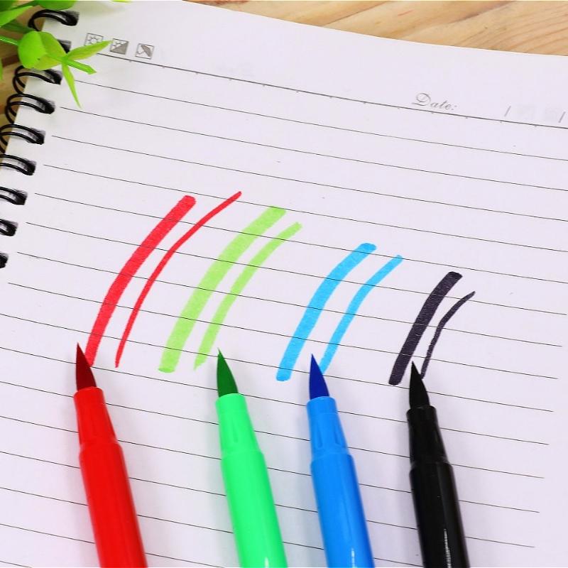 Watercolor Pens 18 Colors Washable Watercolor Pens Stationery Soft Tipped Watercolor Pen Art Painting Marker Pen School Supplies
