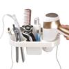 Hair Dryer Rack Comb Holder Bathroom Storage Organizer Self-adhesive Wall Mounted Stand