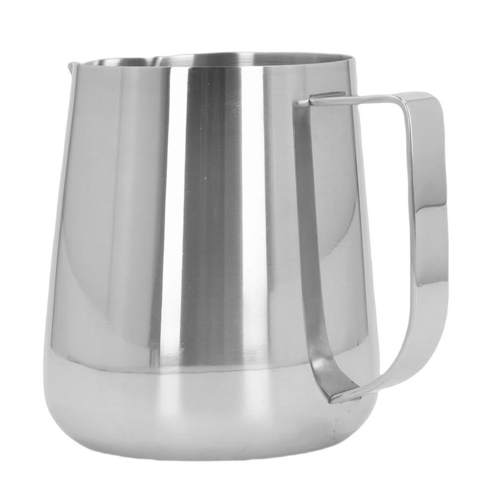 Anti-Drip Spout Latte Art Pitcher 304 Stainless Steel Milk Steaming Pitcher  For Hot Chocolate