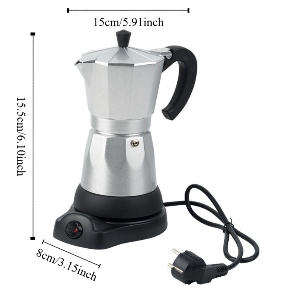 Detachable Electric Espresso Mocha Pot 6 Cup Espresso Machine Portable Coffee Pot  Stove