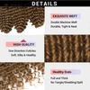 Edle Synthetische Flecht-Haarverlängerungen Deep Twist Curly 24 Zoll/60 cm Zopfhaar Ombre Hellgoldbraun Twist Häkelhaar