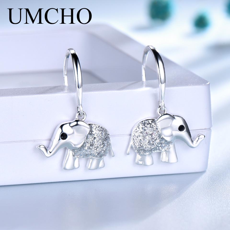 Srebrne Kolczyki Słonie Cyrkonie Japonia i Korea Południowa Słodki Styl Kolczyki z Czystego Srebra Kolczyki Damskie Super Błyszczące Kolczyki Cyrkonowe