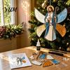 DIY Hanging Ornament Supplies Christian Suncatcher Kit, Stained Glass Style Religious Sun Catcher, Relaxing Handcraft Gifts Iridescent for Window