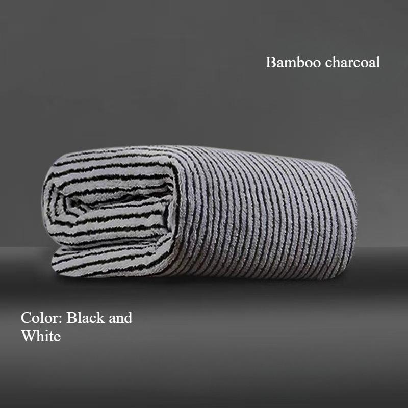 

Quick-Drying Bamboo Striped Towel Set For Soft And Absorbent Bathroom Experience Bath Towel Set or Hand Towel 3060&1pc