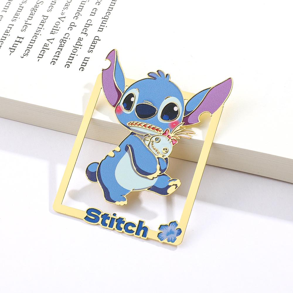Roztomilá záložka Stitch pro dárky pro milovníky knih, fanoušky Disney, kawaii Stitch sponka na papír na stránku knihy, značka pro přátele, děti, čtenářské potřeby