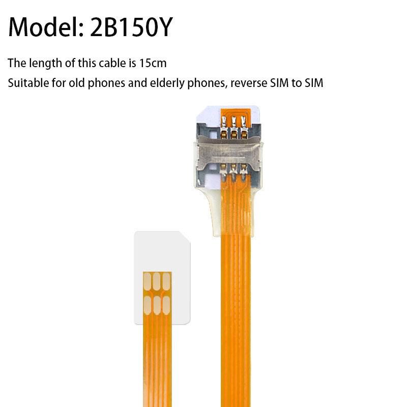 2Ff Sim Standart Pozitif Ters Uzatma Kablosu Cep Telefonu Sinyal Uzatma Kablosu Sim Kart Uzatma Kablosu