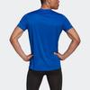 adidas T Shirts Men's Blue Crew Neck Moderate Straight Fit GC9094