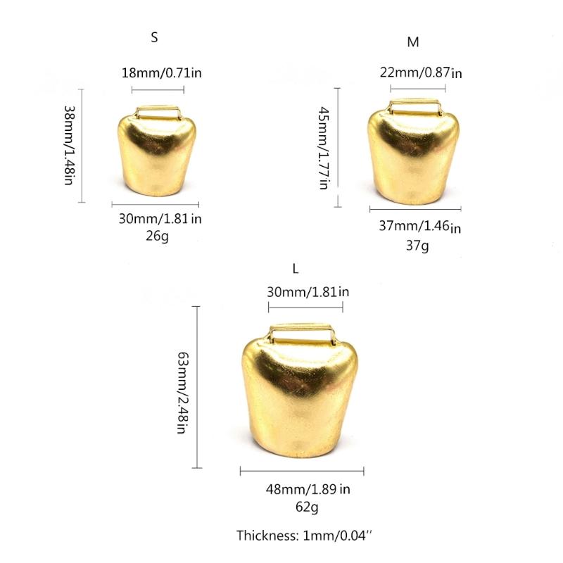 Antique Style Metal Cow Bells, Loud Horse Sheep Copper Bells, Cattle Farm Animal Neck Bells Metal Pet Bells Bronze Bell