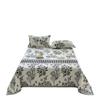 Autumn/Winter Milk Velvet Printed Single Bedspread & Pillowcase Set with Mattress Dust Cover
