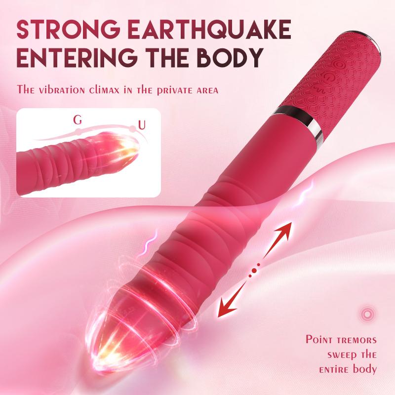 Thrusting Dildo Vibrator Sex Toys with Thrusting Vibration for Women Clit G-spot Anal Play Vagina Clitoral Stimulation Massager