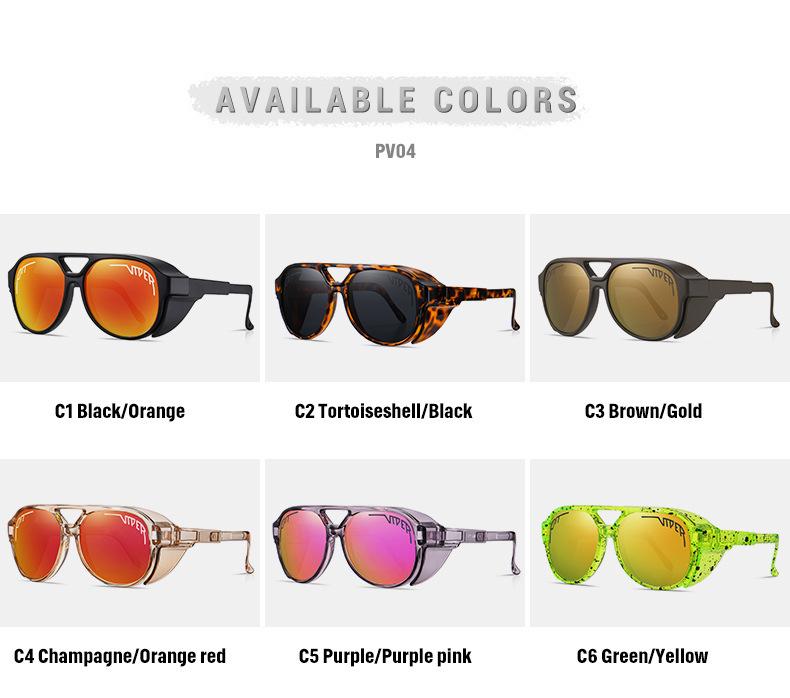 Pit Viper Polarized Windproof Cycling Sunglasses – European & American Outdoor Sports Style