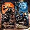 Phone Case For Oppo A17 A31 A54 A57 A78 A79 A80 A98 Find X5 X6 Reno 10 11 12 13 F Pro Soft TPU Colors Vintage Motorcycle Painted