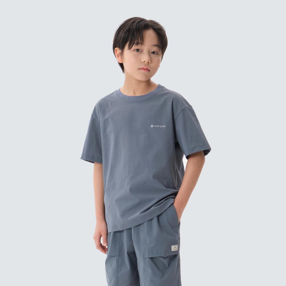 SNOWPEAK Kids Air Quick-Dry Short-Sleeve T-Shirt Pastel Blue (S25MKTTS92)