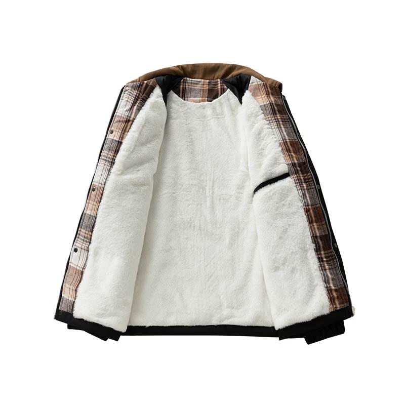 PLAYBOY Men's Winter Warm Lapel Cotton Jacket