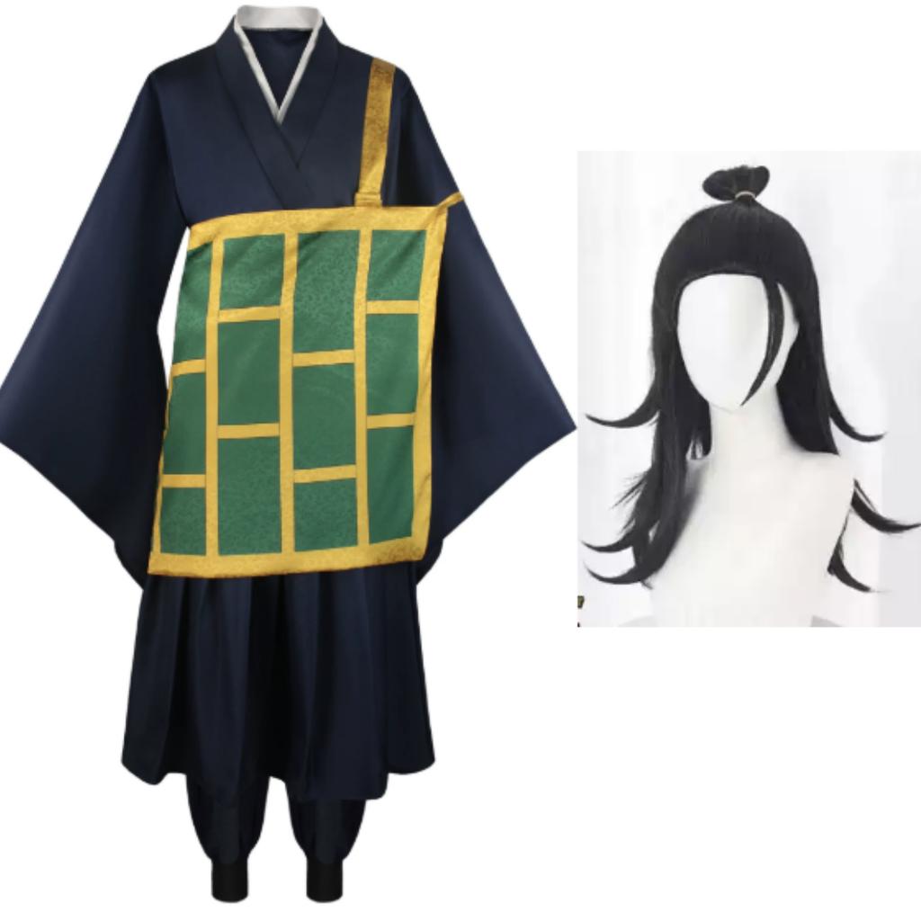 Geto Suguru Cosplay Costume Black Blue kimono School Uniform Anime Clothe Halloween Costumes For Women Man