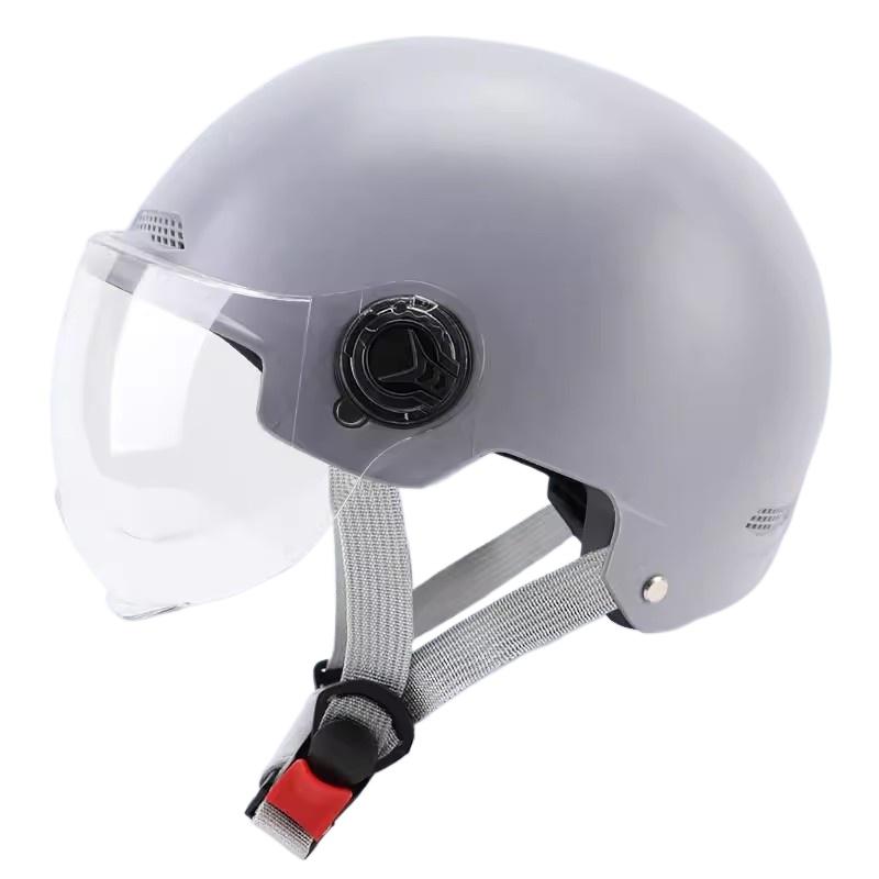 Electric Car Helmet Four Seasons Men's and Women's Universal Summer Motorcycle Half Helmet Battery Car Safety Helmet