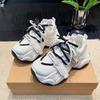 Women Chunky Sneakers Spring New Fashion Lace Up Red Platform Shoes Outdoor Trendy Versatile Casual Sports Shoes Zapatos Mujer
