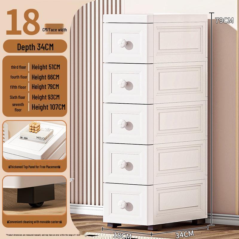 Morandi Multi-layer Plastic Drawer Storage Cabinet for Bathroom Use