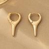 Trend personality earrings Irregular geometric shape ear buckle Sweet cool wind earrings