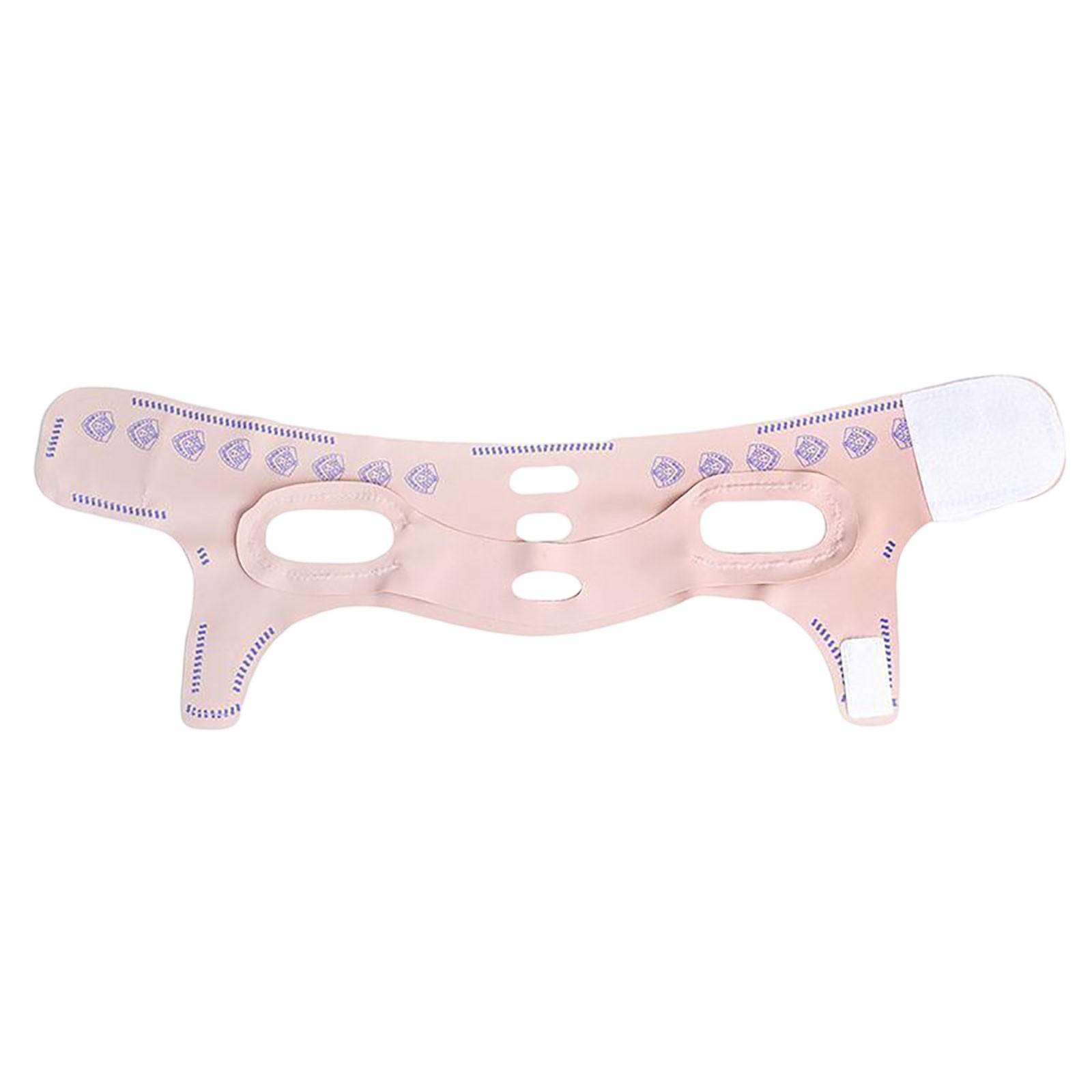 

Многоразовая V-образная маска, Дышащая, Мягкий и удобный подбородочный ремешок, Улучшает носогубные складки и обвисшее лицо One Size