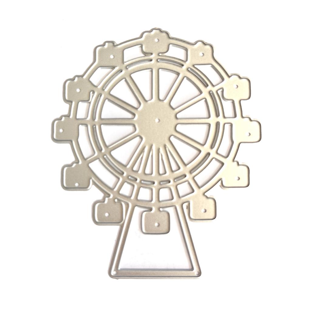 1Set Ferris Wheel Metal Cutting Dies Handmade Stencil Mold Embossing Pattern for Children Adults DIY Crafts Project