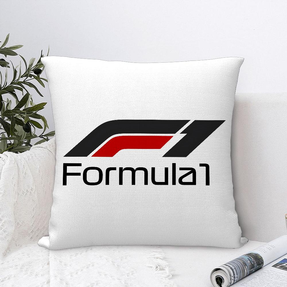 F1 Rennwagen Kissenbezug Sofa Dekoration Zuhause Doppelseitiger Druck Kurzer Plüsch Kissenbezug Überwurf-Kissenbezug Geschenke