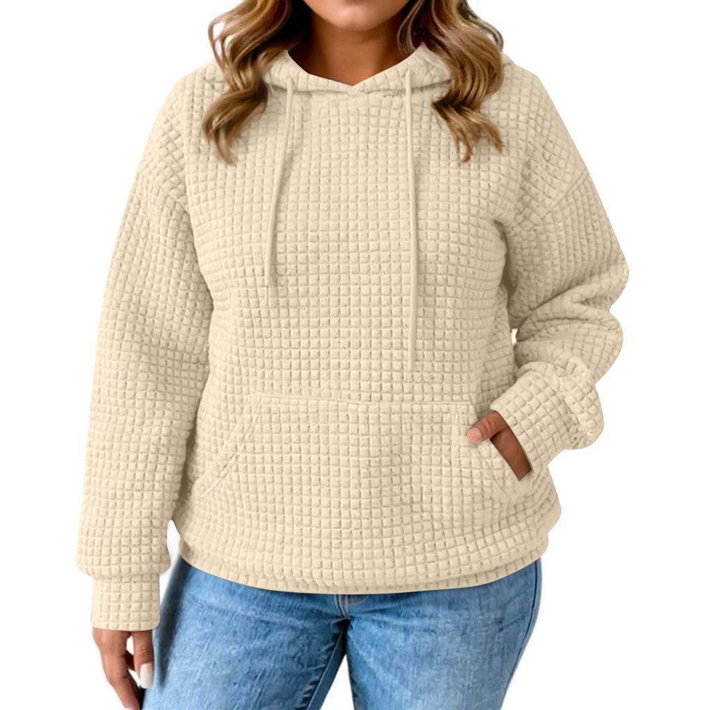 Women's Hoodies Long Sleeve Casual Drawstring Sweatshirts Pullover Pockets Tops
