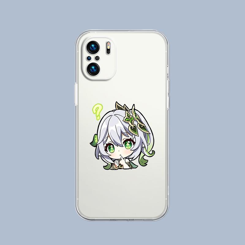 Kawaii Cartoon Genshin Impact Phone Case For Xiaomi Redmi Note 15 14 5G 13 12 10 11 Pro Plus 4G 14C 13C 12C Soft TPU Gift Cover