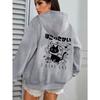 I Like Cat Heart Box Cat Print Women Hoody Autumn Fleece Hoodies Jogging Loose Streetwear Casual All-Match Female Hoodie