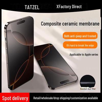 Apple iPhone 15/14 Full Screen Anti-Peep Frosted Tempered Glass Protector