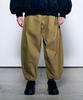 ZENSAI Dart Curved Silhouette Balloon Fit Pants Beige