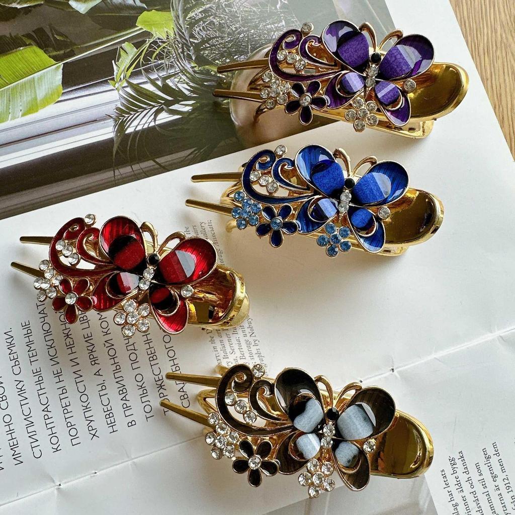 Butterfly Claw Clip For Women'S Hair On The Back Of The Head, Temperament Card Claw Clip, Large Shark Clip Headband Hair Accessory