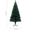 VidaXL Artificial Christmas Tree with Stand Christmas Decoration Artificial Tree Living Room Home Garden Green 321028