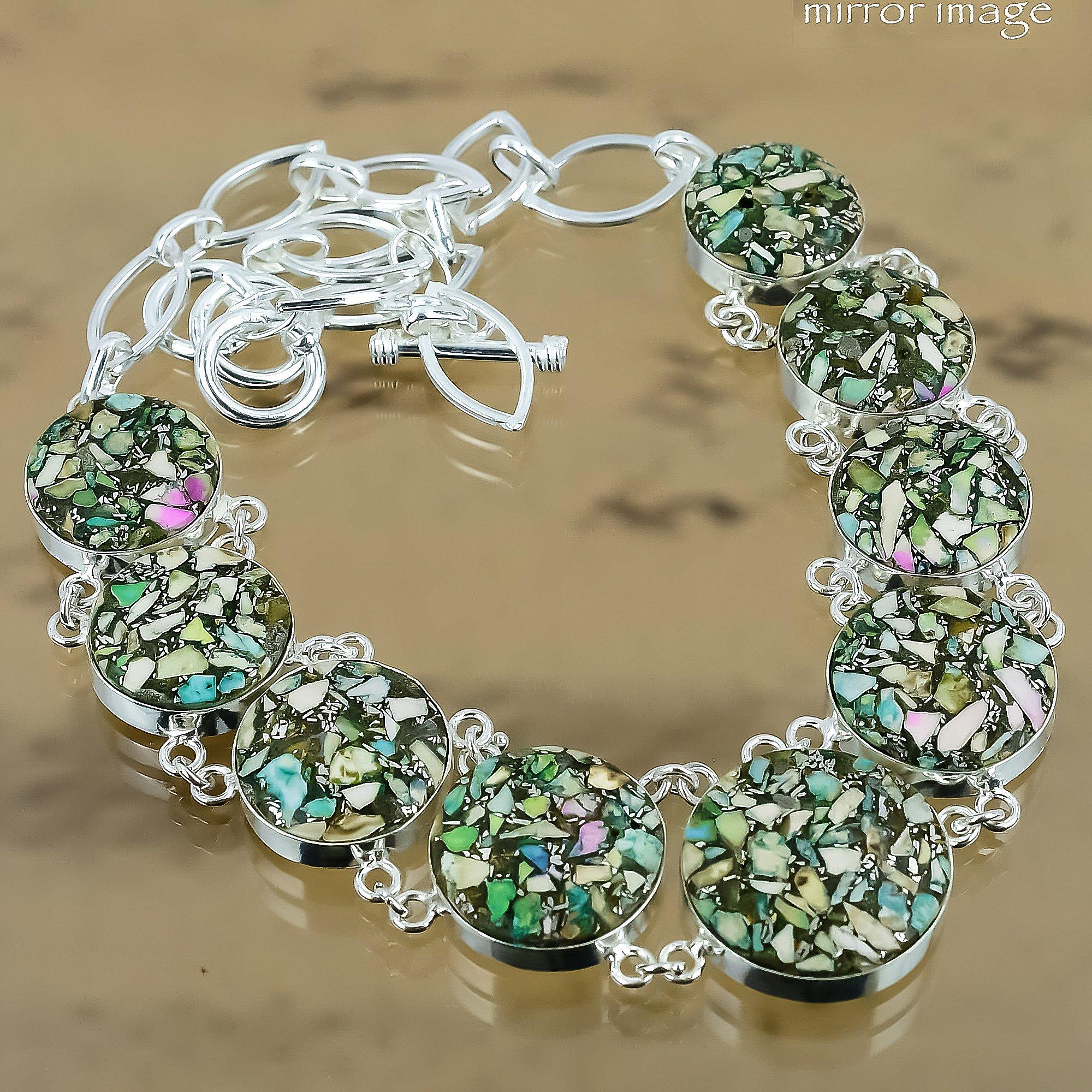 

Natural Copper Tourmaline 925 Silver Chain Adjustable Necklace For Women Adjustable