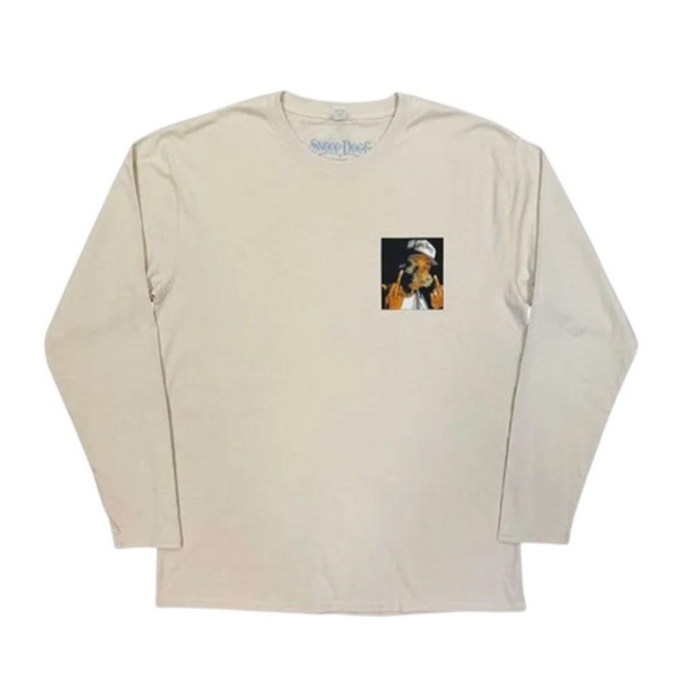 Snoop Dogg Unisex Adult Middle Finger Back Print Long-Sleeved T-Shirt