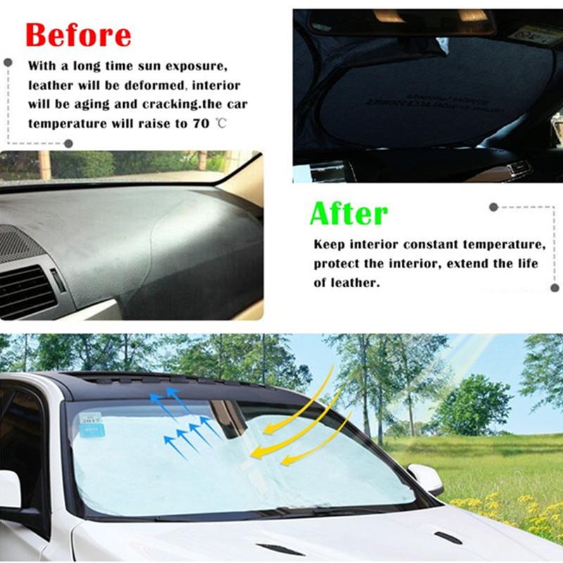 1PCS Car Windshield Sunshades Sun Shade Covers Front Window Visors For Infiniti Skoda Mini Hyundai Nissan AMGWindshield Sunshades 1
