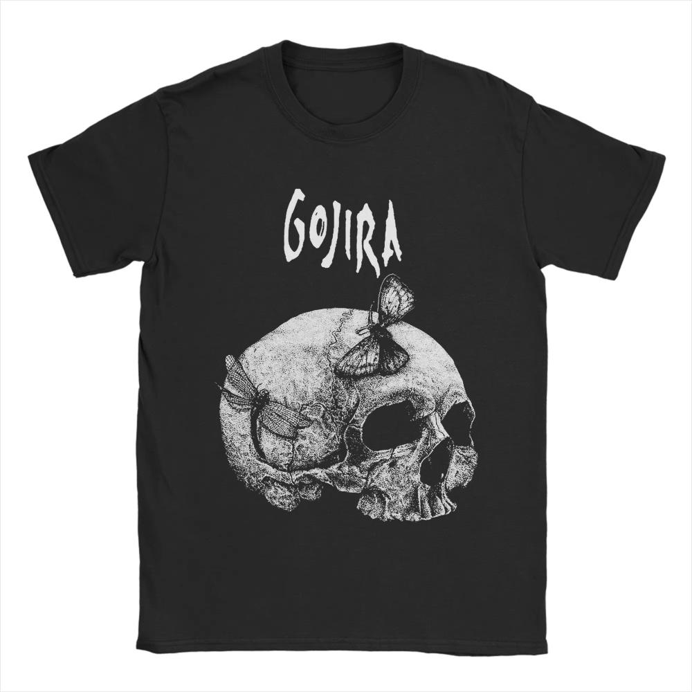 Unisex Women Gojiras Rock Metal Band Printed T Shirt Cotton Tops Novelty Short Sleeve O Neck Tees Gift Idea Oversized Tshirts