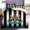 Newcastle United FC Pattern Bedding Quilt Set  Home Decoration  Gift (1 * Duvet Cover + 2 * Pillowcase  Without Core)